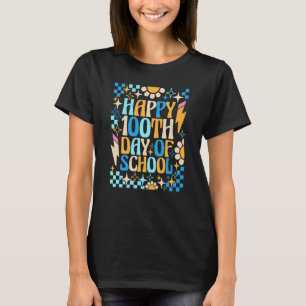T-shirt 100 Jours Heureux 100ème Jour D'École Enseignant E