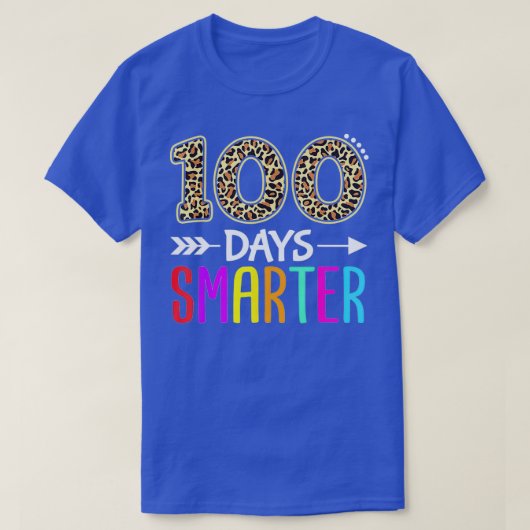 T-shirt 100 jours Jardin d'enfants intelligent 100e jour d (Design devant)