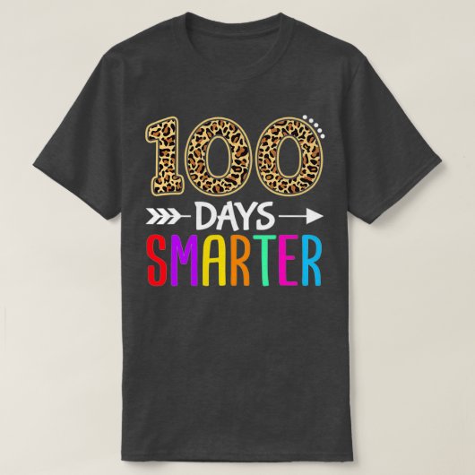 T-shirt 100 jours Jardin d'enfants intelligent 100e jour d (Design devant)