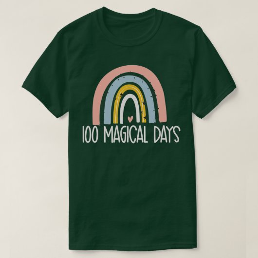 T-shirt 100 Jours magiques 100 Jours d'école Rainbow Magic (Design devant)