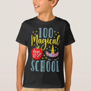 T-shirt 100 Jours Magiques De L'École Magique Unicorne Lov