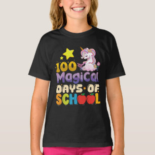 T-shirt 100 Jours Magiques De L'École Unicorn Enseignant