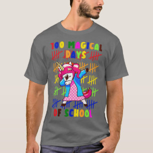 T-shirt 100 Jours Magiques De L'École Unicorne 16