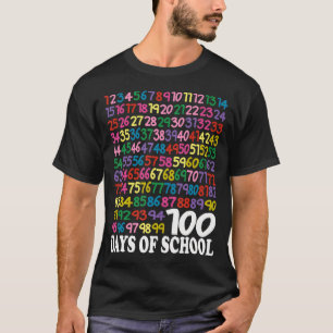 T-shirt 100 Jours Mathématiques Nombres Enseignant Enfants