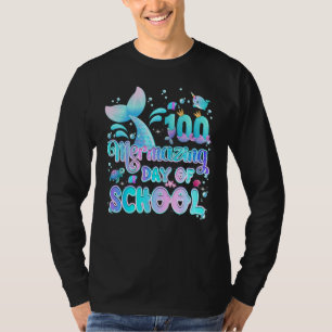 T-shirt 100 Jours Mermazing De L'École Fille Sirène Happy
