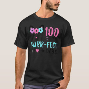 T-shirt 100 Jours Parfaits Chaton École Élève