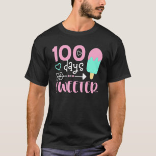 T-shirt 100 Jours Plus Doux, Fille 100 Jours D'École, Cre 