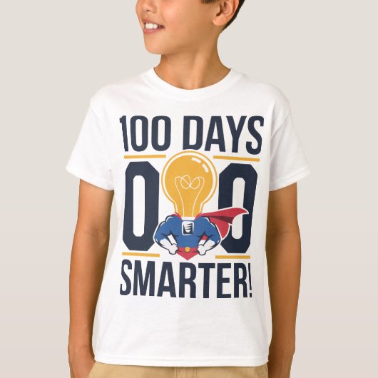 T-shirt 100 jours plus intelligent (Devant)