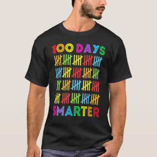 T-shirt 100 Jours Plus Intelligent Joyeux 100ème Jour D'Éc