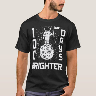 T-shirt 100 Jours Plus Lumineux Élève Joyeux 100ème Jour D