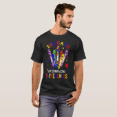 T-shirt 100 jours pour embrasser les différences Autisme 1 (Devant entier)