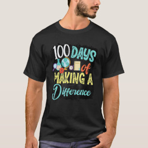 T-shirt 100 jours pour faire une différence 100e jour d'éc