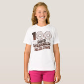 T-shirt 100 Jours Saupoudrer de plaisir 100 Jours d'école (Devant entier)