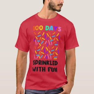 T-shirt 100 Jours Saupoudrés De Gâteaux Amoureux 100e Jour