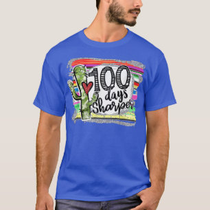 T-shirt 100 Jours Sharper Cactus Enseignant Joyeux 100ème