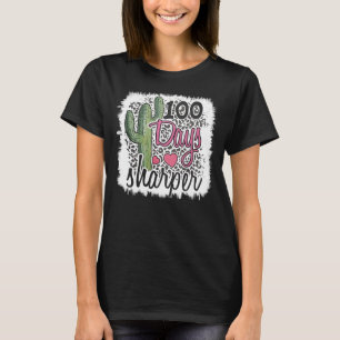 T-shirt 100 Jours Sharper Cactus Enseignant Joyeux 100ème