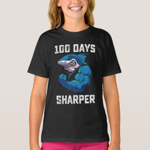 T-shirt 100 Jours Sharper Shark 100ème Jour De L'École Gym