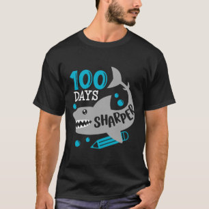 T-shirt 100 Jours Sharper Shark 100ème Jour D'École Pour G
