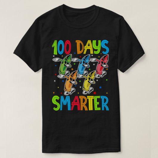 T-shirt 100 Jours Smarter 100e Jour de l'école Dabbing Cra (Design devant)