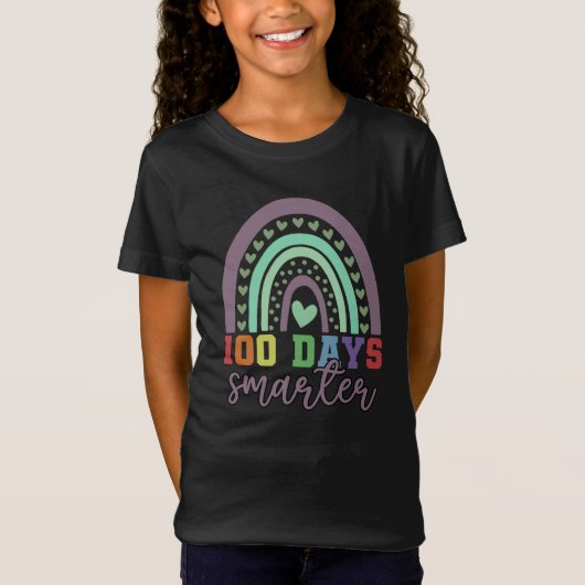 T-Shirt 100 Jours Smarter 100e Jour de l'école mignonne Ar (Devant)