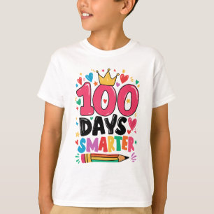 T-shirt 100 Jours Smarter 100E Jour D'École Filles Te