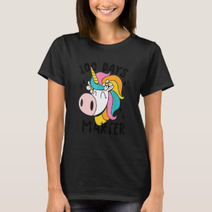 T-shirt 100 Jours Smarter 100ème Jour De L'École Unicorne