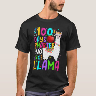 T-shirt 100 Jours Smarter Aucun problème Cute Llama 100ème