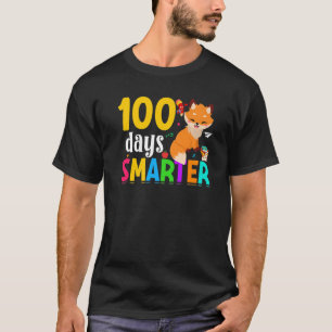T-shirt 100 Jours Smarter Cute Animal Fox 100 Jours De Sch