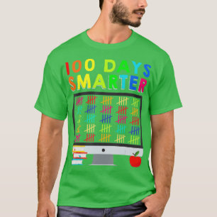 T-shirt 100 Jours Smarter De L'Enseignement À Distance À L
