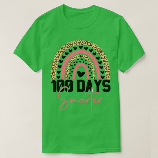 T-shirt 100 Jours Smarter Joyeux 100E Jour De L'École Arc- (Design devant)