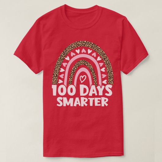 T-shirt 100 Jours Smarter Joyeux 100E Jour De L'École Arc- (Design devant)
