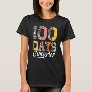 T-shirt 100 Jours Smarter Joyeux 100E Jour De L'École Leop