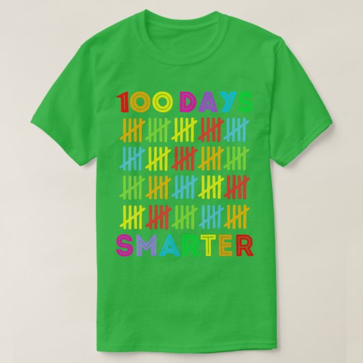 T-shirt 100 Jours Smarter Joyeux 100E Jour D'Étudiant (Design devant)