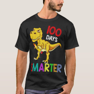 T-shirt 100 Jours Smarter TRex Enseignant Et Cadeau Étudia