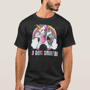 T-shirt 100 Jours Smarter Unicorn Rainbow Joyeux 100ème Jo