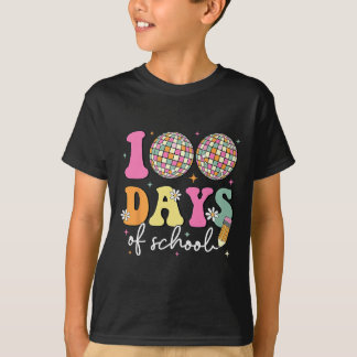 T-shirt 100 Jours super De L'École Rétro Disco 100E Jour T