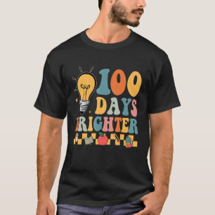 T-shirt 100 Jours super Enseignant Hippie plus brillant 10