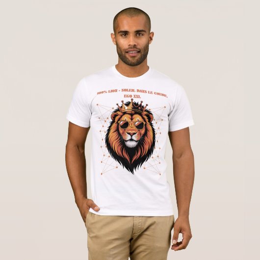 T-SHIRT 100 % LION (Devant entier)
