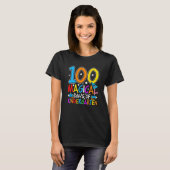 T-shirt 100 Magical Days Of Kindergarten  Student Teacher  (Devant entier)