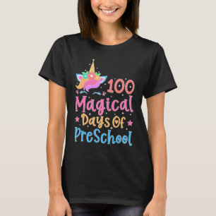 T-shirt 100 Magical Days of PreSchool Unicorn Teach