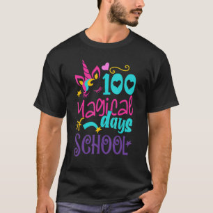 T-shirt 100 Magical Days of School Girl Unicorn Enseignant