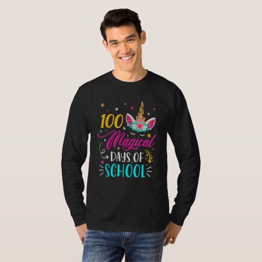 T-shirt 100 Magical Days Of School Happy 100th Day Of Scho (Devant entier)
