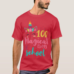 T-shirt 100 Magical Days of School Unicorn Cadeau enseigna