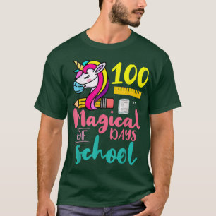 T-shirt 100 Magical Days of School Unicorn Enseignant Étud
