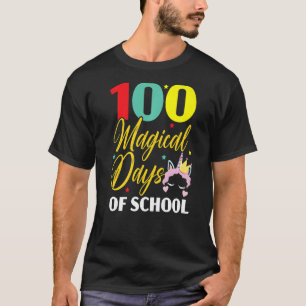 T-shirt 100 Magie Des Jours De L'École Unicorne 100 Jours