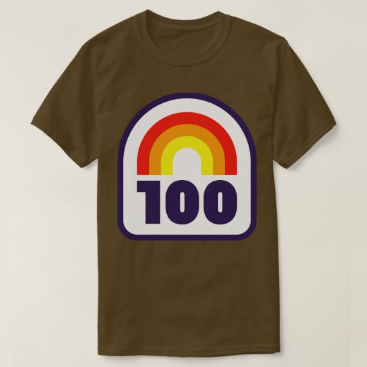 T-shirt 100 Mile Trail et Ultra Running Rainbow (Design devant)