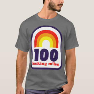 T-shirt 100 Mile Trail et Ultra Running Rainbow Funny