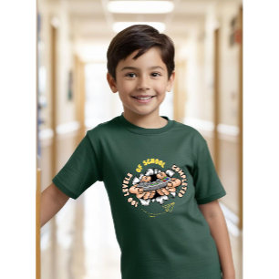 T-shirt 100 niveaux d'école de l'enfant achevé