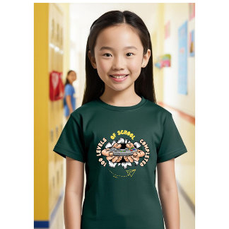 T-shirt 100 niveaux d'école terminés enfants