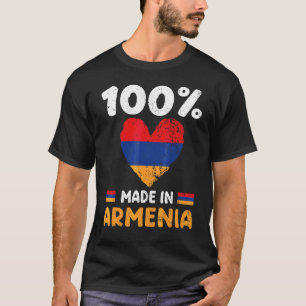 T-shirt 100 Pour Cent Fabriqué En Arménie Garçons Filles E